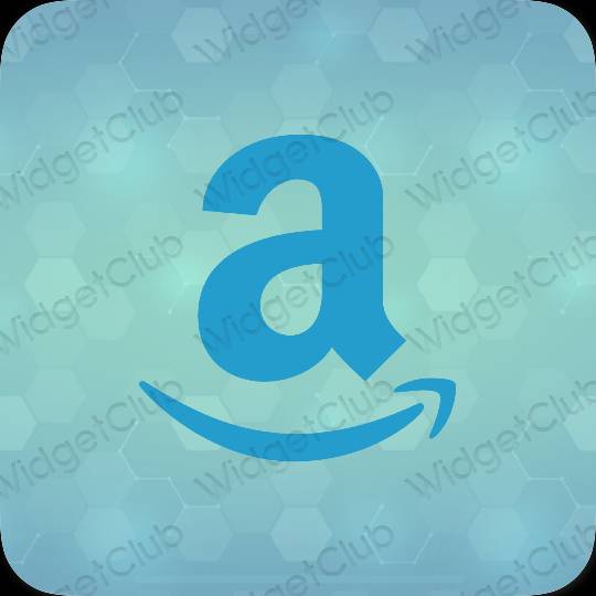 Ესთეტიური ლურჯი Amazon აპლიკაციის ხატები