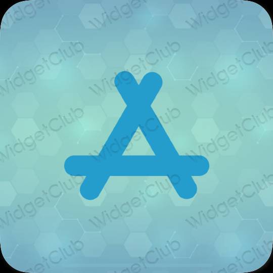 Aesthetic blue AppStore app icons