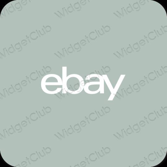 אֶסתֵטִי ירוק eBay סמלי אפליקציה