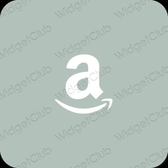 Esthétique vert Amazon icônes d'application