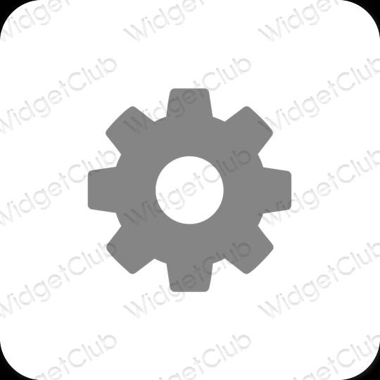 Esthetische Settings app-pictogrammen