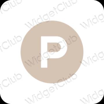 Aesthetic beige AppStore app icons