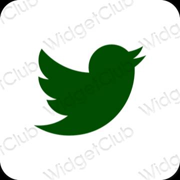 Esthetische Twitter app-pictogrammen