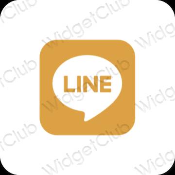 Icônes d'application LINE esthétiques