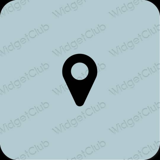 Esthetische Map app-pictogrammen