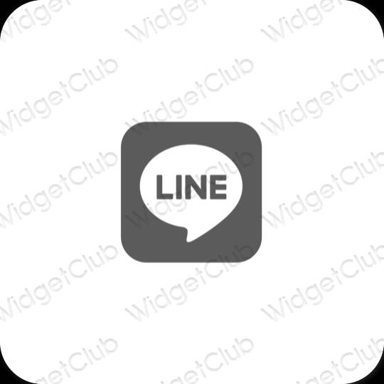 Esthetische LINE app-pictogrammen