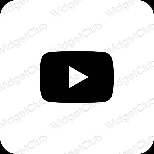 Esthetische Youtube app-pictogrammen