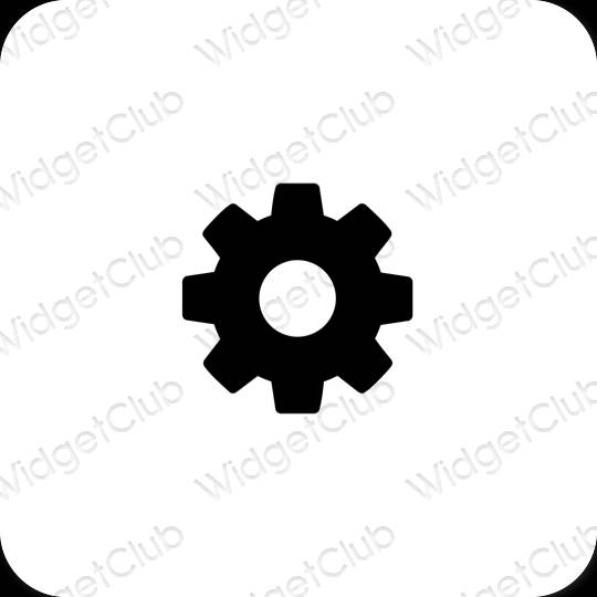 Esthetische Settings app-pictogrammen