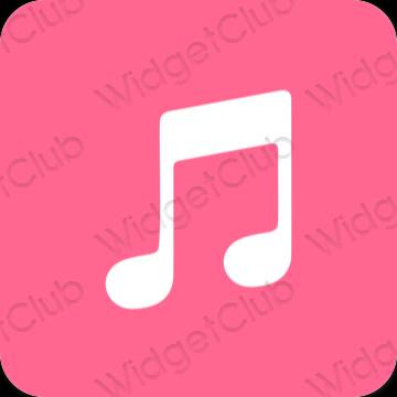 Ästhetisch Violett Music App-Symbole