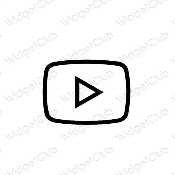 جمالية Youtube أيقونات التطبيقات