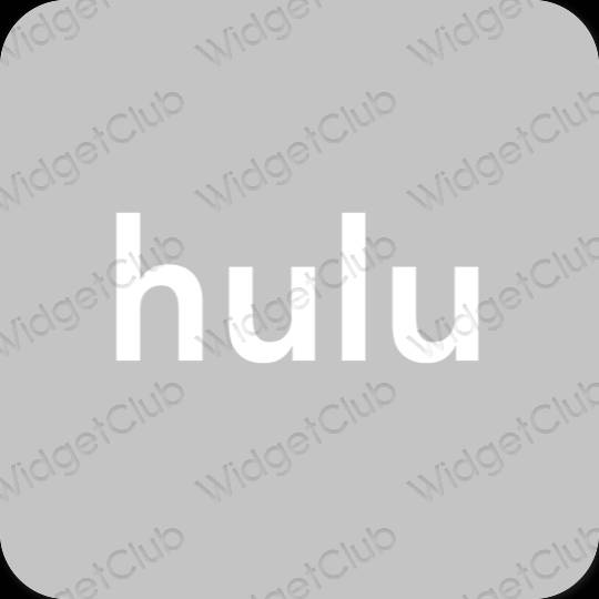 Aesthetic gray hulu app icons