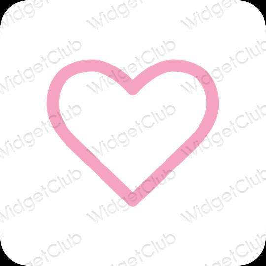 ესთეტიკური Apple Health აპლიკაციის ხატები