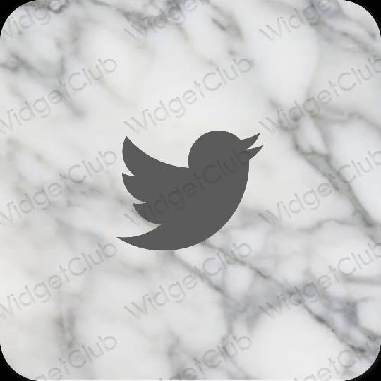 Esthetische Twitter app-pictogrammen