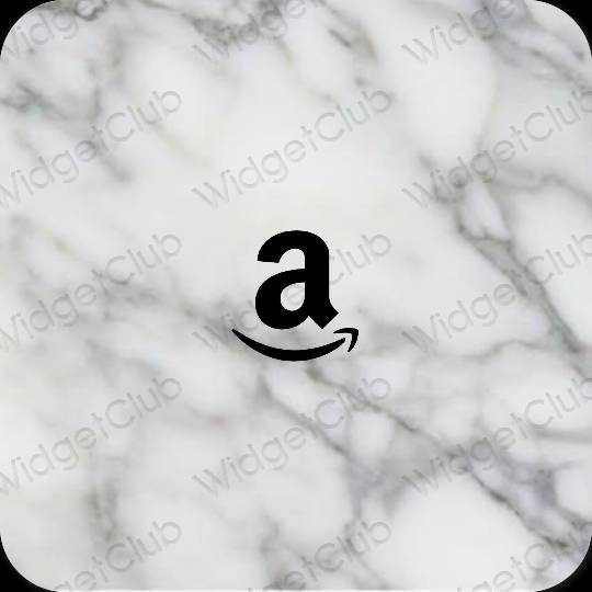 جمالي اللون الرمادي Amazon أيقونات التطبيق