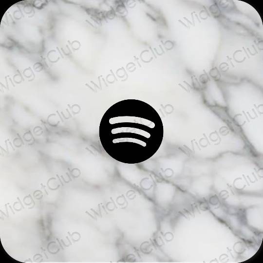 Stijlvol grijs Spotify app-pictogrammen