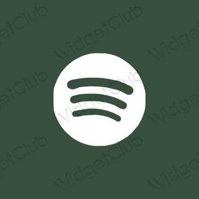 Estetické ikony aplikací Spotify