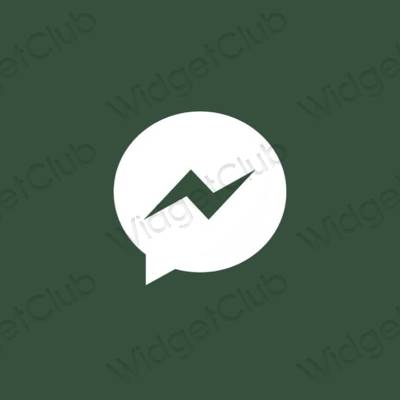 Esthetische Messenger app-pictogrammen