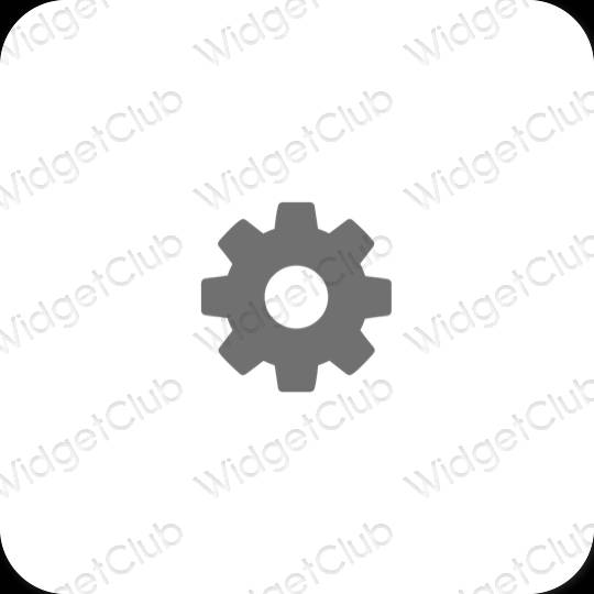 Esthetische Settings app-pictogrammen