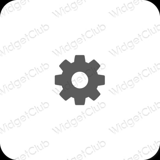 Æstetiske Settings app-ikoner
