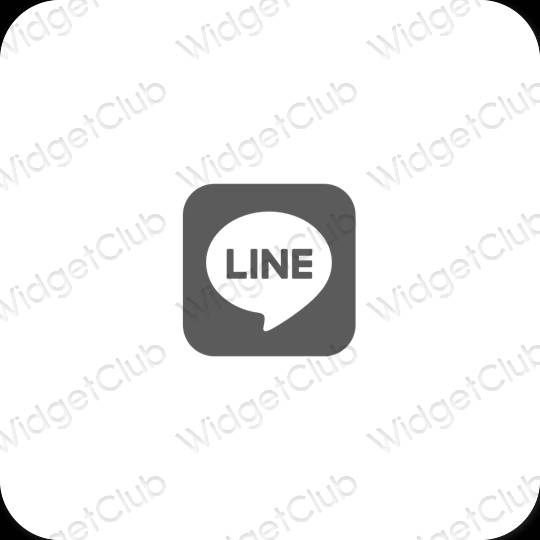 Icônes d'application LINE esthétiques