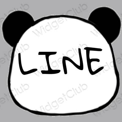 Естетске LINE иконе апликација