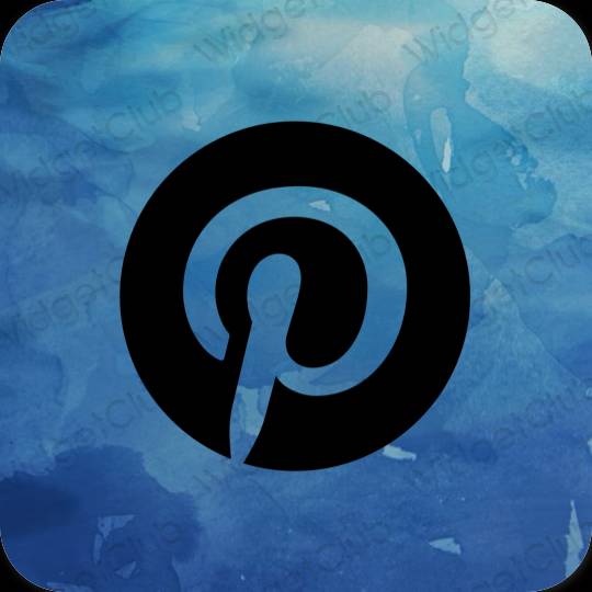 جمالية Pinterest أيقونات التطبيقات