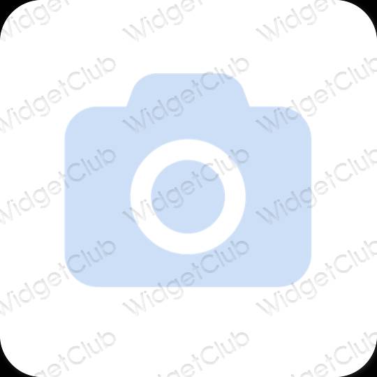 Estetik ungu Camera ikon aplikasi