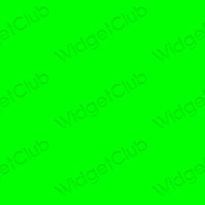 Estetic verde Phone pictogramele aplicației