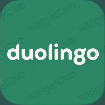 Icônes d'application duolingo esthétiques