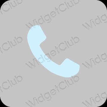 Estetic gri Phone pictogramele aplicației