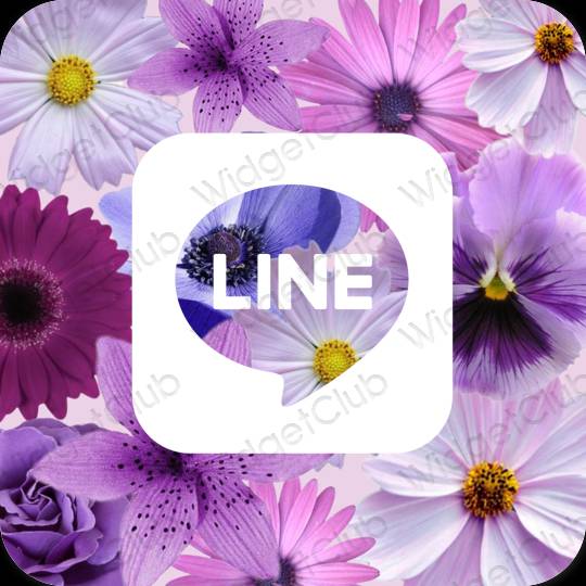 Biểu tượng ứng dụng LINE thẩm mỹ