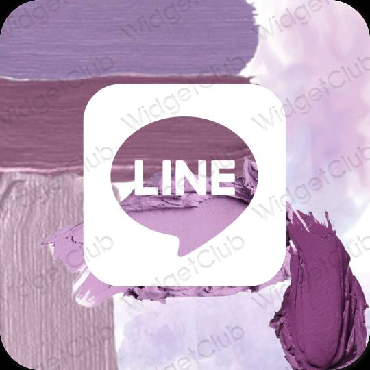 Естетске LINE иконе апликација