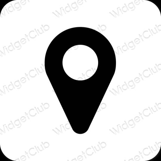 Aesthetic Map app icons