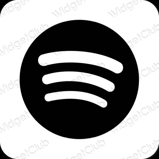 Estetiska Spotify appikoner