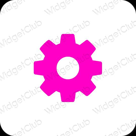 Esthetische Settings app-pictogrammen