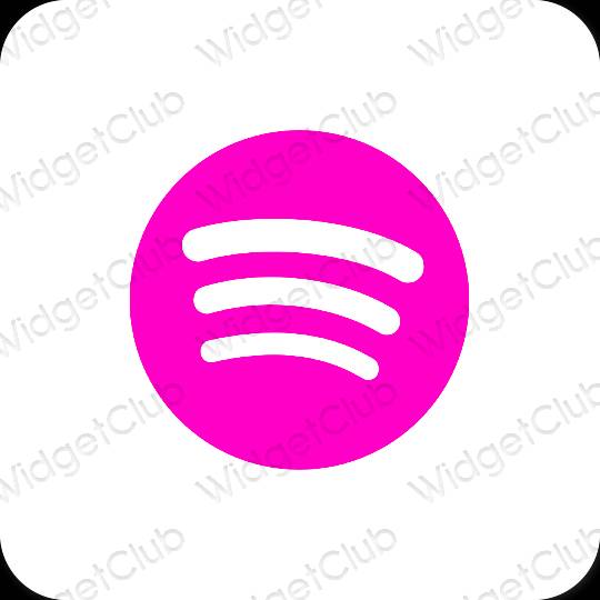 Esthetische Spotify app-pictogrammen