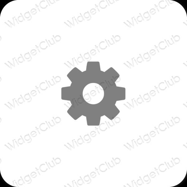 Aesthetic Settings app icons