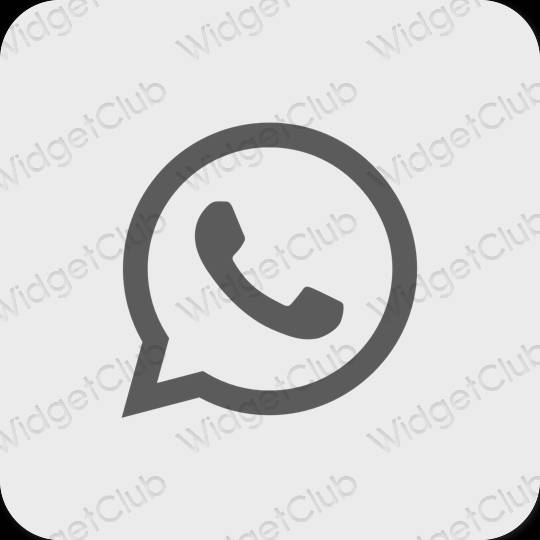 אייקוני אפליקציה WhatsApp אסתטיים