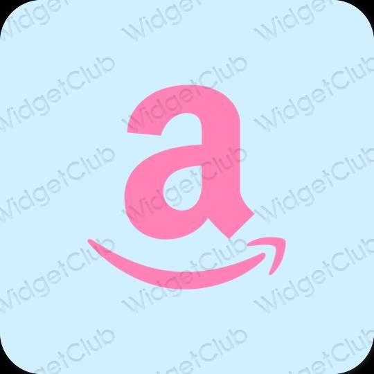 Esztétika lila Amazon alkalmazás ikonok