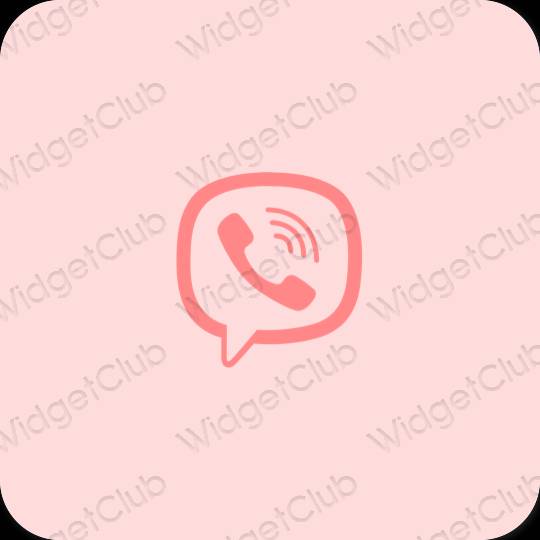 Estetic roz pastel Phone pictogramele aplicației