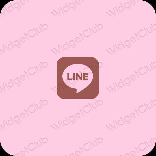 Esthetische LINE app-pictogrammen