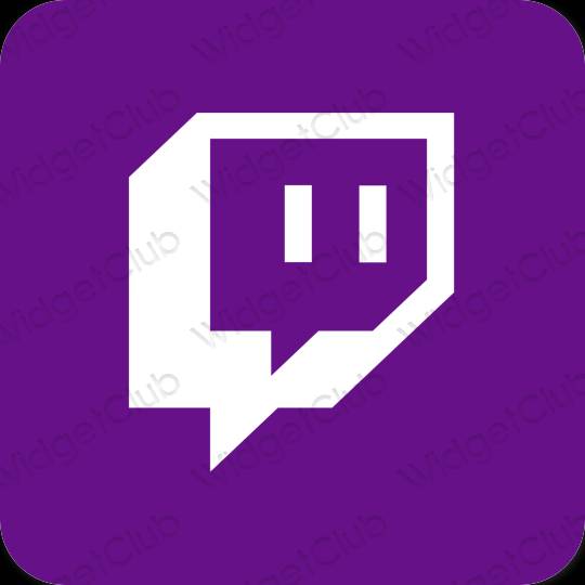Estética Twitch iconos de aplicaciones