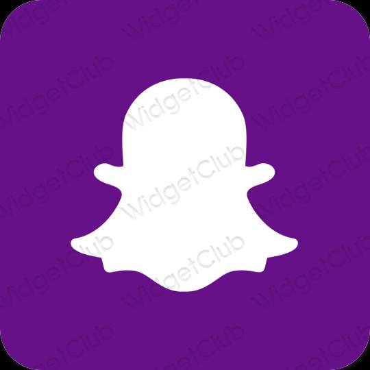 Estetik ungu snapchat ikon aplikasi
