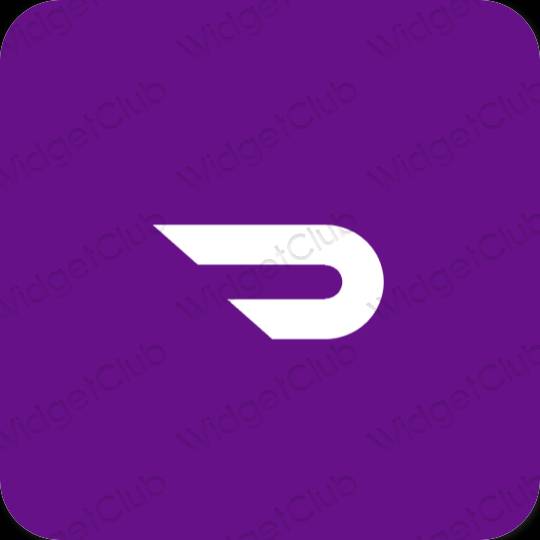 Aesthetic purple Doordash app icons