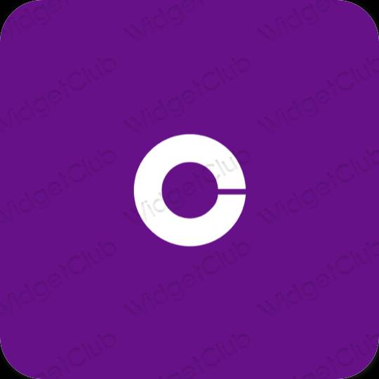 эстетический пурпурный Coinbase значки приложений