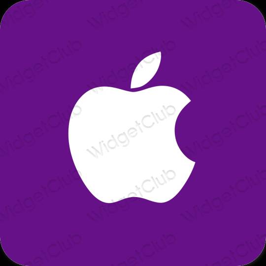 미적인 보라색 Apple Store 앱 아이콘