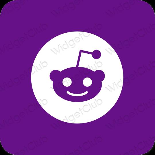 紫 Reddit おしゃれアイコン画像素材