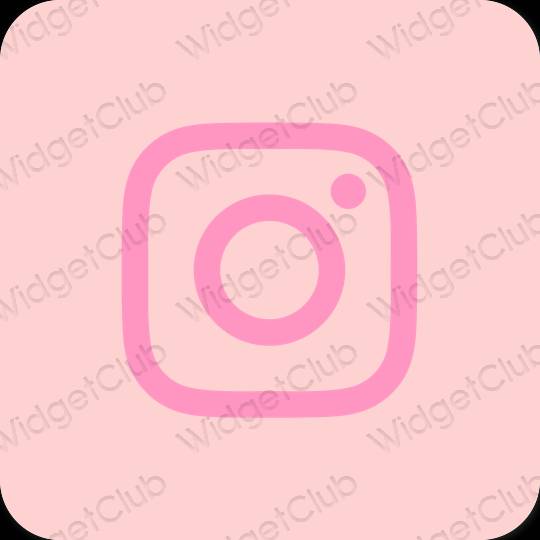 Aesthetic pink Instagram app icons