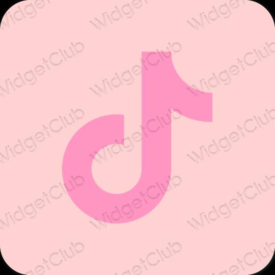 Estético rosa TikTok ícones de aplicativos