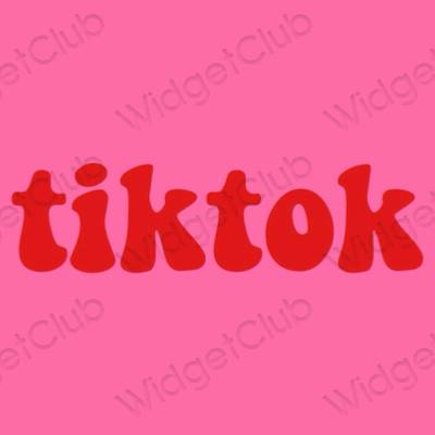 Estetik mor TikTok uygulama simgeleri